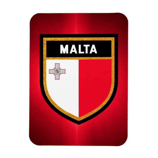 Maltaflagge Magnet (Vertikal)