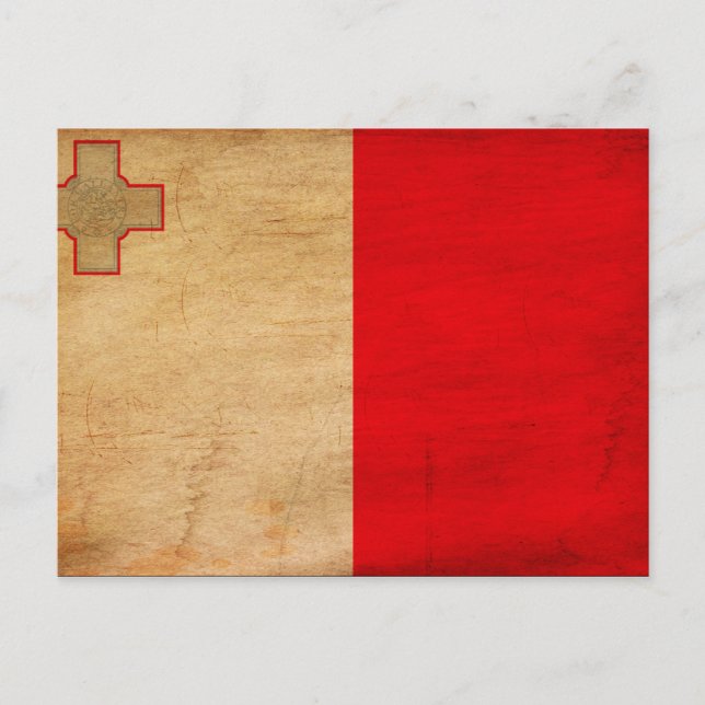 Maltaflagge Postkarte (Vorderseite)