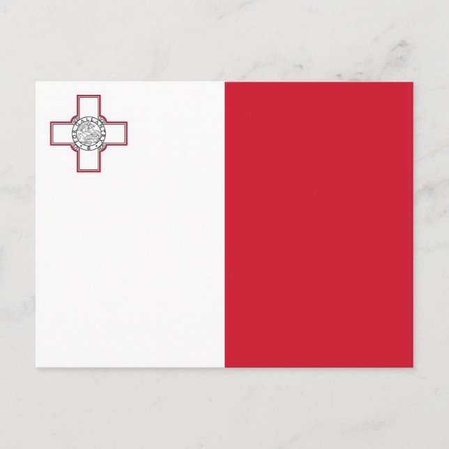 Maltaflagge Postkarte (Vorderseite)