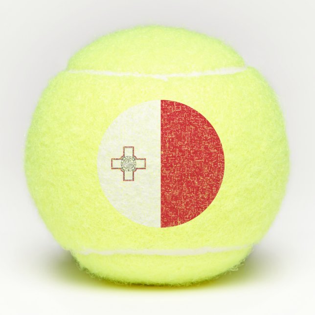 Maltaflagge Tennisbälle (Vorderseite)