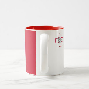 Maltaflagge Zweifarbige Tasse