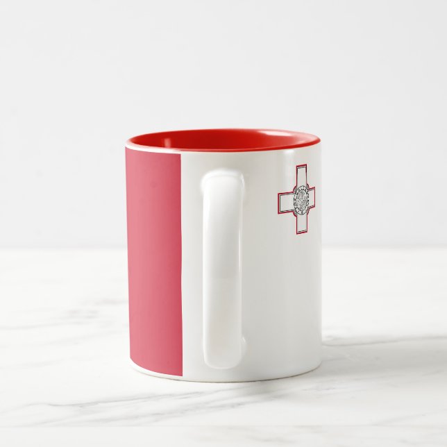 Maltaflagge Zweifarbige Tasse (Henkel)