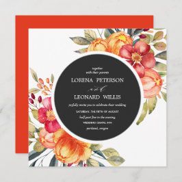 Malte Blume Moderne ELEGANT Rustikal, rund grau Einladung