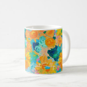 Malte Blumenbezeichnung Artisan farbenfroh Kaffeetasse
