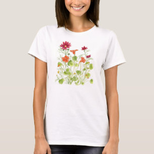 Malte Daisy Ladybugs Nasturtium-Blume T-Shirt