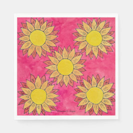 Malte Sonnenblumen Party Napkins Serviette