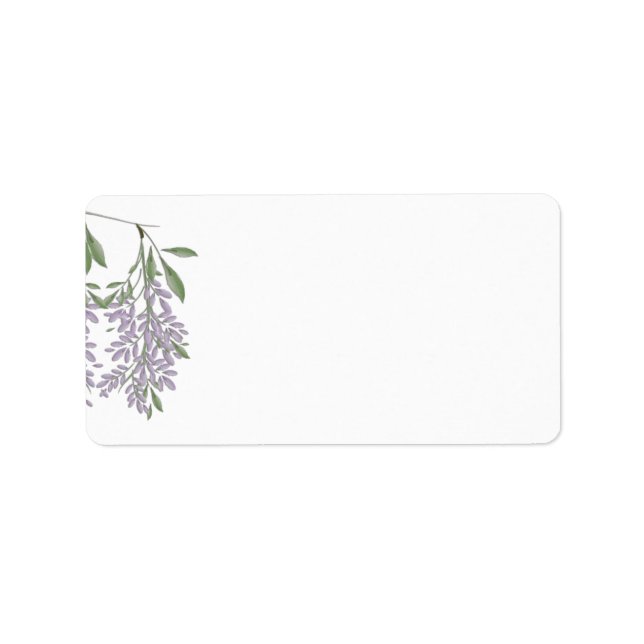 Malte Wisteria Address Labels Adressaufkleber (Vorne)