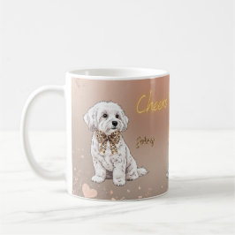 Maltese couple pet mug kaffeetasse