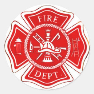 MALTESE CROSS RUNDER AUFKLEBER