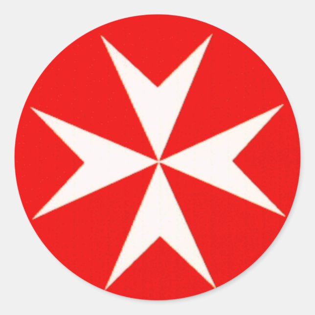 MALTESE CROSS SKATEBOARD STICKER (Vorderseite)