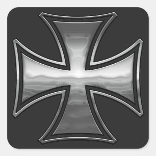 Maltese Gridiron Quadratischer Aufkleber