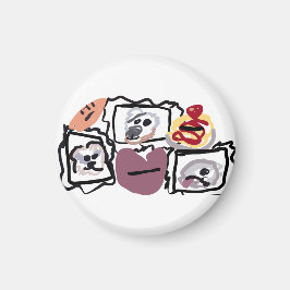 Maltese hearts  magnet