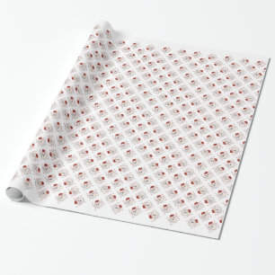 Maltese Santa Paws Geschenkpapier