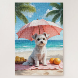 Maltese Strand Relax Szene Puzzle