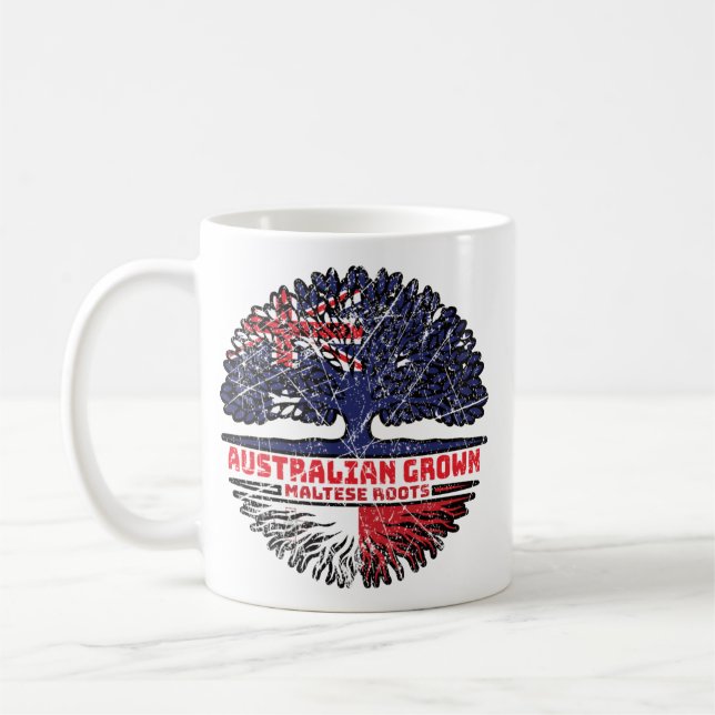Malteser australischer Tree-Roots-Flag Kaffeetasse (Links)