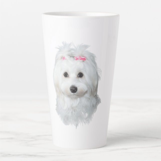 Malteser des Elegance Fluffy Beauty Milchtasse (Vorderseite)