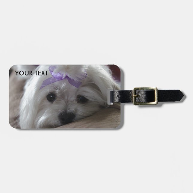 Malteser Design Gepäckanhänger (Vorderseite horizontal)