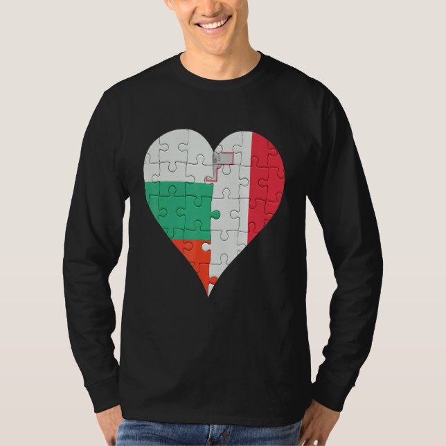 Malteser Flaggenherz T-Shirt (Vorderseite)