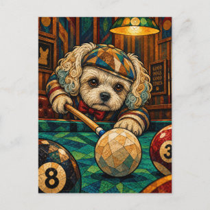Malteser, geometrisches Mosaik Postkarte