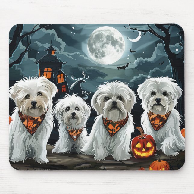 Malteser Halloween Spooky Mousepad (Vorne)