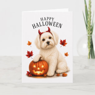 Malteser Halloween Teufelshund Karte