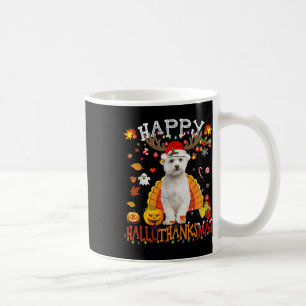 Malteser Hund Halloween Weihnachtshund Happy Hallo Kaffeetasse