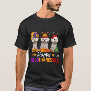 Malteser Hund Halloween Weihnachtsknöchel 1 T-Shirt