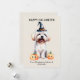 Malteser Hund Happy Halloween Feiertagskarte (Vorderseite/Rückseite Beispiel)