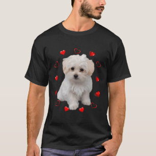 Malteser Hund Lover Hunde Welpen Besitzer Geschenk T-Shirt