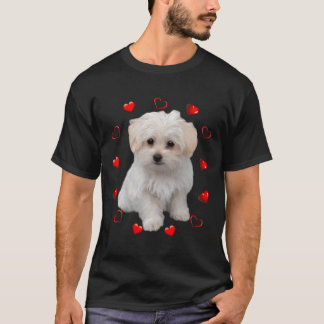 Malteser Hund Lover Hunde Welpen Besitzer Geschenk T-Shirt
