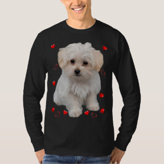 Malteser Hund Lover Hunde Welpen Eigentümer Design T-Shirt