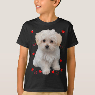 Malteser Hund Lover Hunde Welpen Eigentümer Design T-Shirt