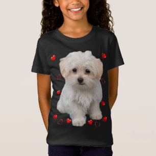 Malteser Hund Lover Hunde Welpen Eigentümer Design T-Shirt