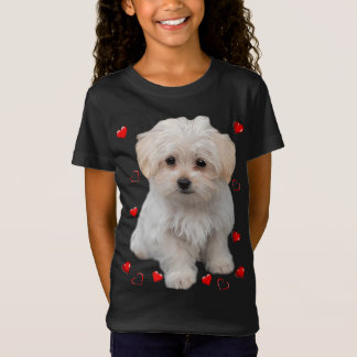 Malteser Hund Lover Hunde Welpen Eigentümer Design T-Shirt