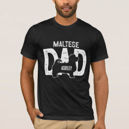 Malteser Hund Vater Welpe Vater T-Shirt