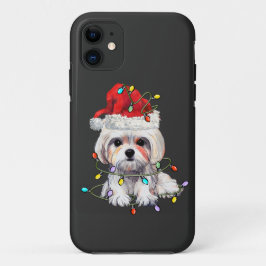 Malteser Hund Weihnachten, maltesischer Hund Case-Mate iPhone Hülle