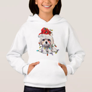Malteser Hund Weihnachten, Xmas Malteser Hund Hoodie
