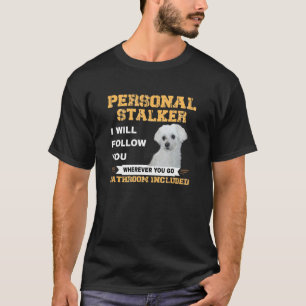 Malteser Hundebesitzer Follower Quote Welpe Mama V T-Shirt