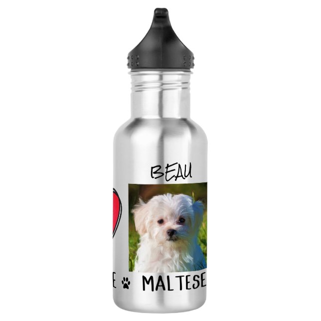 Malteser Hundefühlover Edelstahlflasche (Rechts)