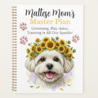 Malteser-Hundemutter-Grooming- und Lebensorganisat Planer