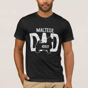 Malteser-Hundepapa Welpenpapa T-Shirt