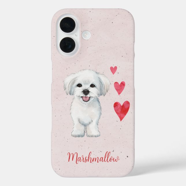 Malteser Hundespielzeugzüchter Case-Mate iPhone Hülle (Rückseite)