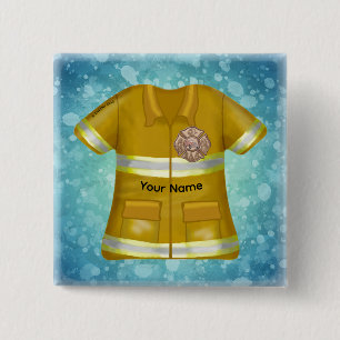 Malteser Kreuz Feuerwehrmann  Button