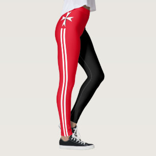 Malteser Kreuz Rot & Weiß, Knights Mode / Malta Leggings