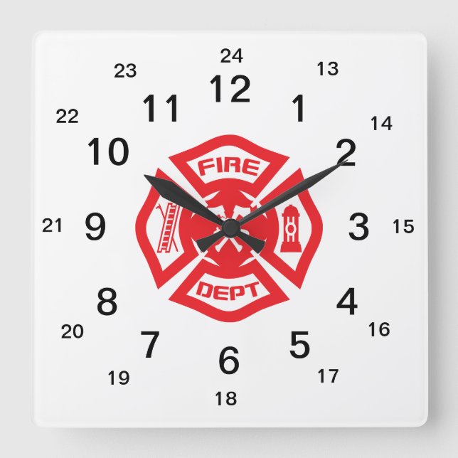 Malteser Kreuz - Uhr (Vorderseite)