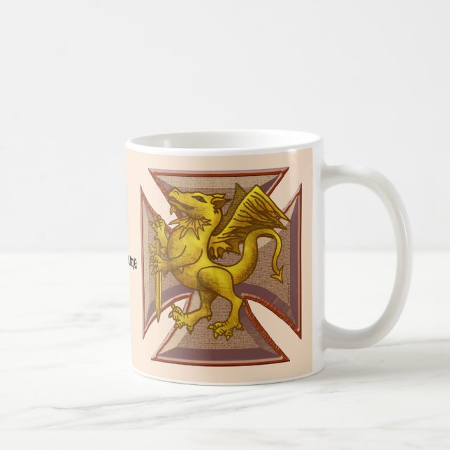 Malteser Kreuzdrache Kaffeetasse (Rechts)