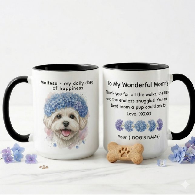 Malteser meine tägliche Dosis Glück Hydrangea Tasse (Von Creator hochgeladen)