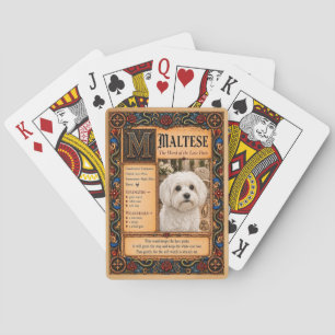 Malteser, mittelalterliche Bestiarien-Kunst Spielkarten