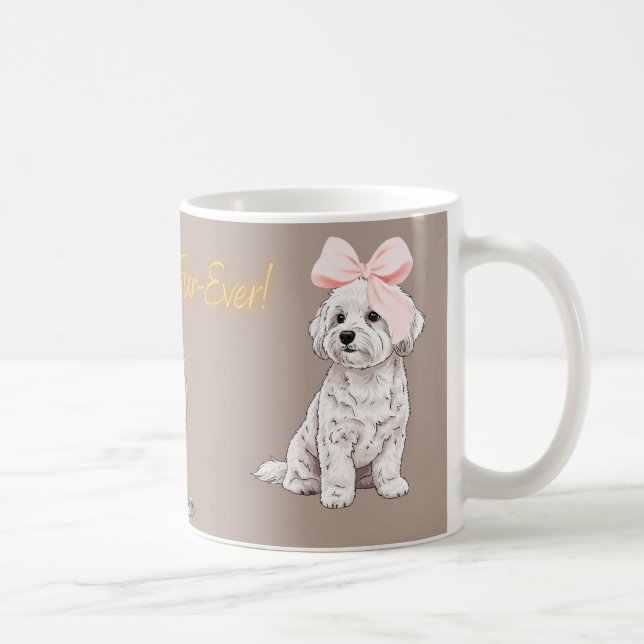 “Malteser-Pärchen”-Tasse Kaffeetasse (Rechts)