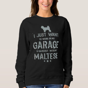 Malteser Vati Garage Männer hängen Sweatshirt